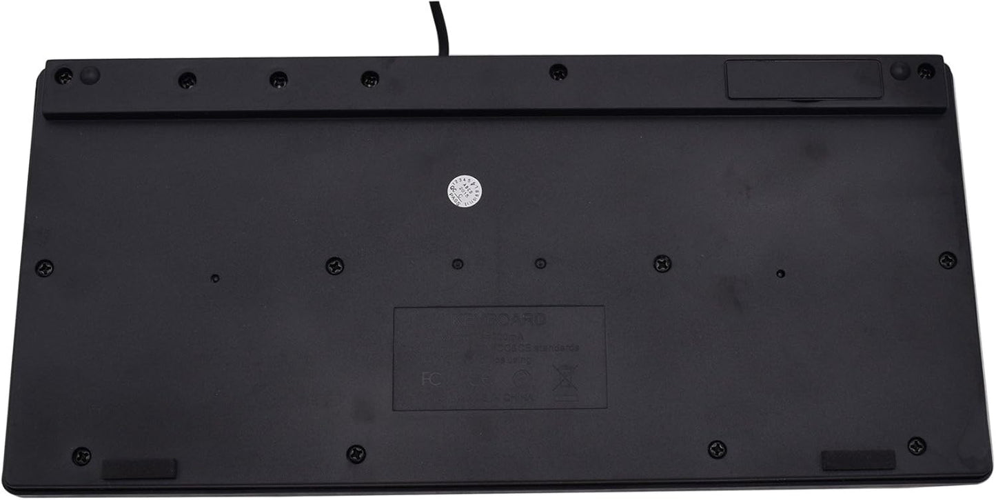 SR 78 Mini Keyboard Wired Thin Light Keys USB Multimedia Small for Pc Computer Laptop