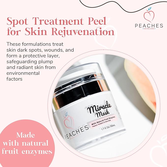 Hydrating Face Mask with Beeswax, Avocado Oil, Pumpkin, and More ??Gently Removes Dead Skin Cells ??Miracle Mask (1.7 oz)