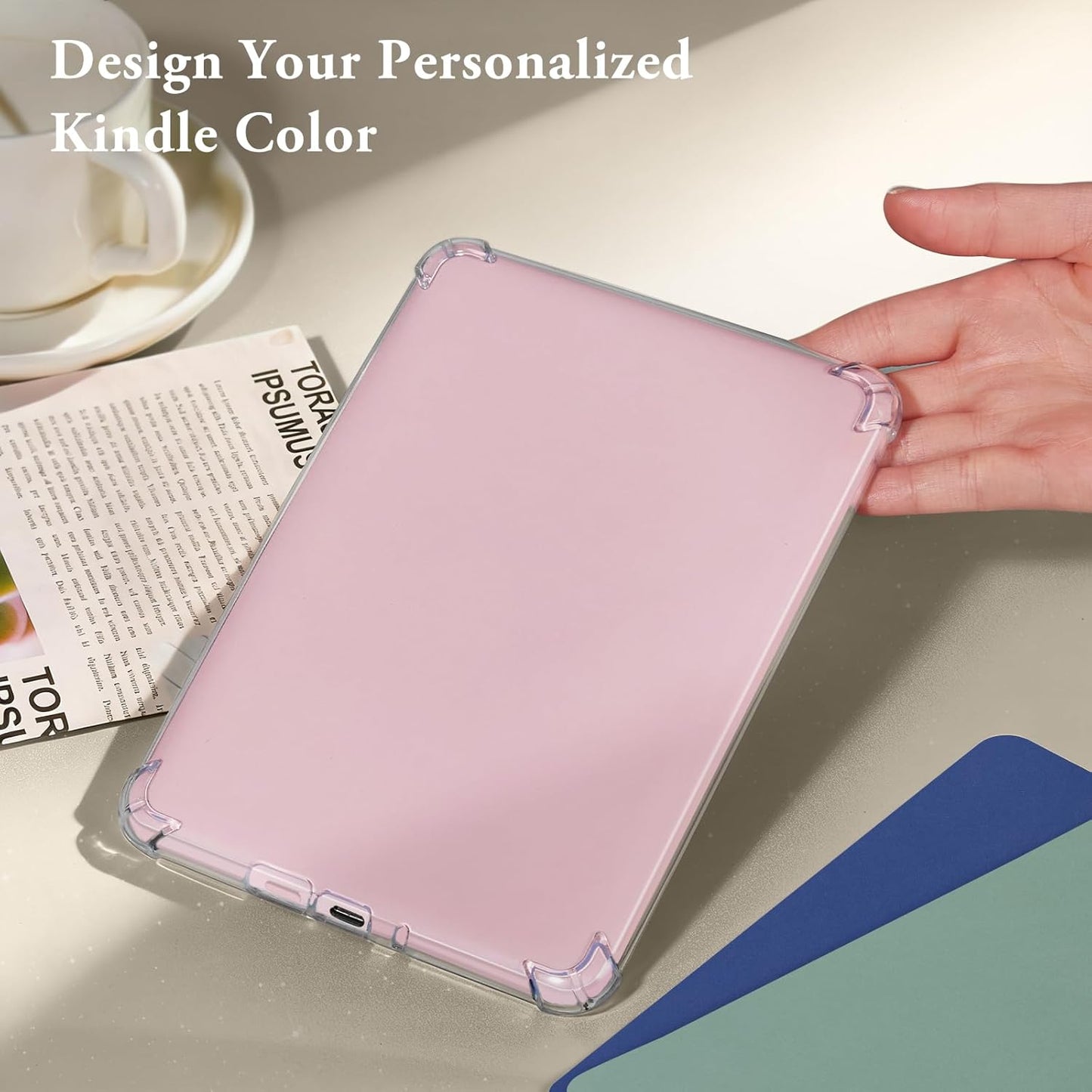 CoBak 7" 6 1 Clear Case for All-New E-Readers - with Pcs Inserts Cardstock Paper, Pcs Dust Plug, not Compatible