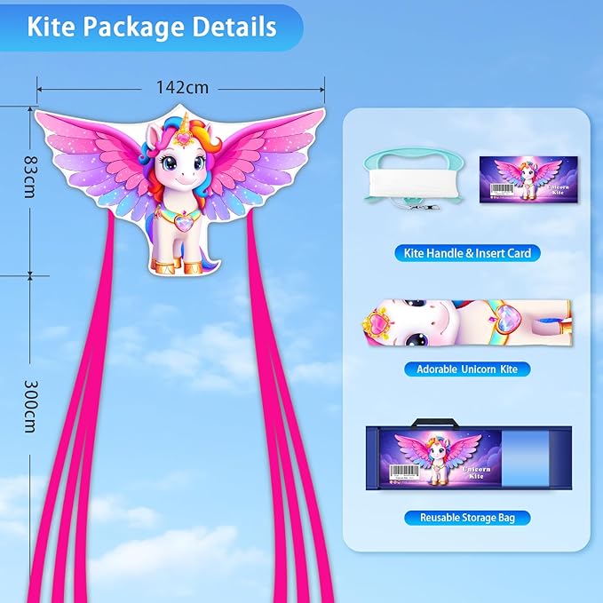Butterfly Kites for Kids & Adults, Easy to Fly Design with Long Tail for Stability, for Kids Ages 4-8 & Beginners, Beach & Park Use | Family Outdoor Fun