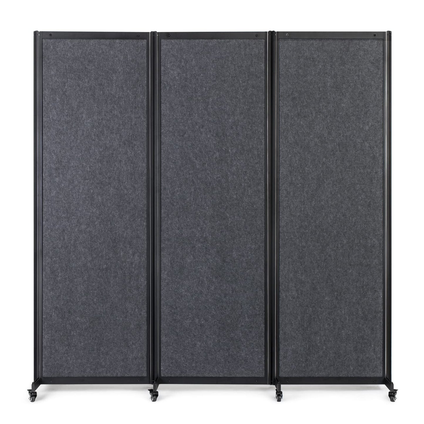 Strongbird Room Partition,Office Divider,Portable Commercial Screen Dividers,Privacy Partition Separator,Classroom School Dividers,6'4"W x 6'7"H,3 Panel,Grey
