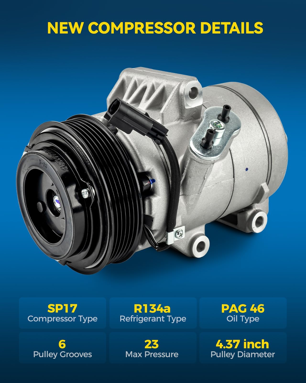 PHILTOP 68669 New Air Conditioner AC Compressor with Clutch for Ford Fusion 2006-2009, Fusion 2010-2012 2.5L/3L, Milan 2006-2009, Milan 2010-2011 2.5L/3L,Lincoln MKZ 2010, Zephyr 2006