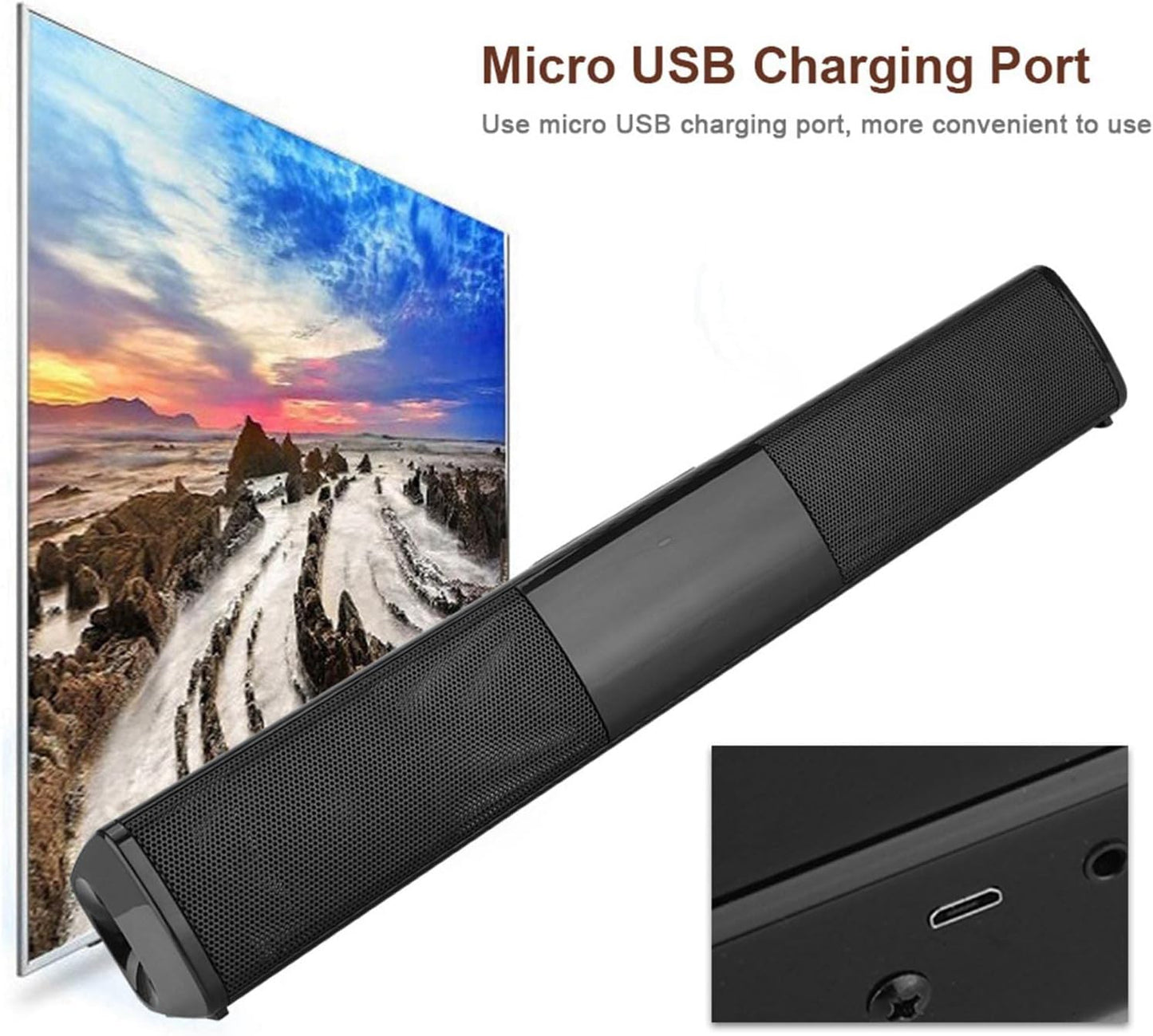 JTLB 3D Home Soundbar - Enhanced Audio with Surround Sound