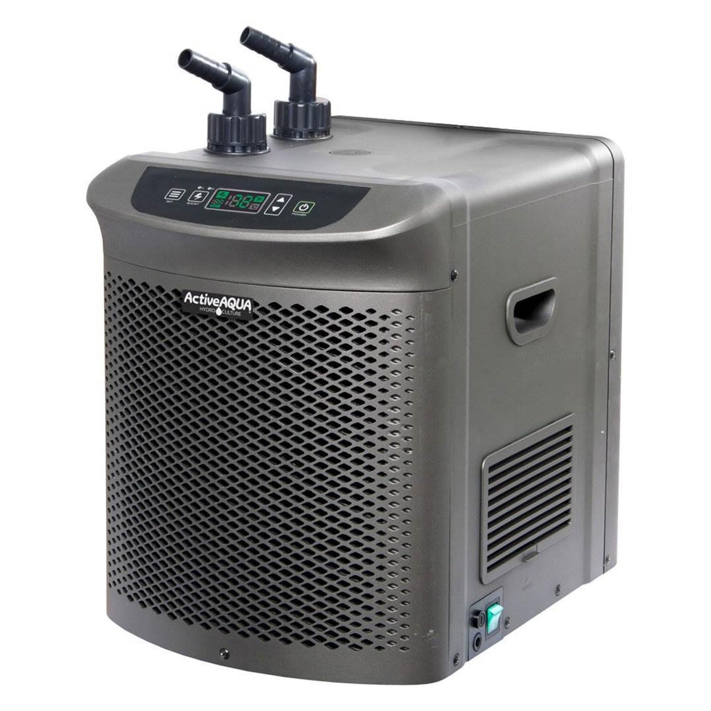 Active Aqua Hydroponic Water Chiller for Aquaponics, Plunge Baths and Aquariums, 0.25 HP - Portable Cooling System with Boost Function for 40-92 Gallon Reservoirs, Pure Titanium Evaporator Cooler