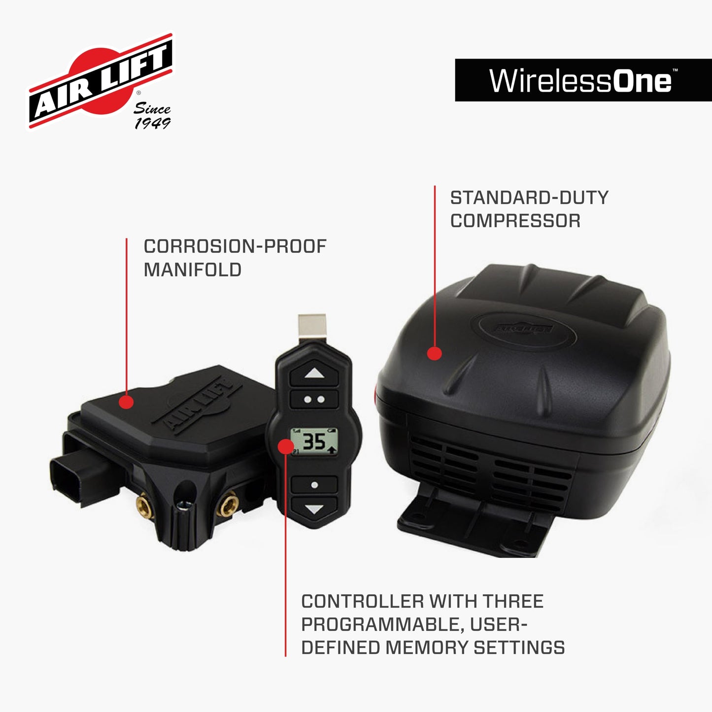 Air Lift 25980 WirelessOne (2ND Generation) [Replaces 25870]