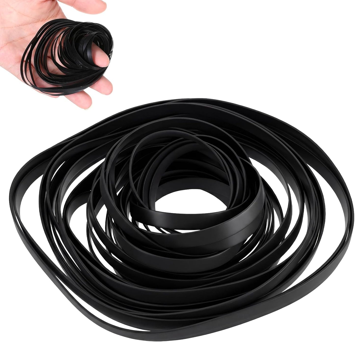 Sliverdew 50 Cassette 40-135 mm 4mm Cassette Pcs Belts Recorder Rubber Belts Recorder Repair Maintenance Tape Machine