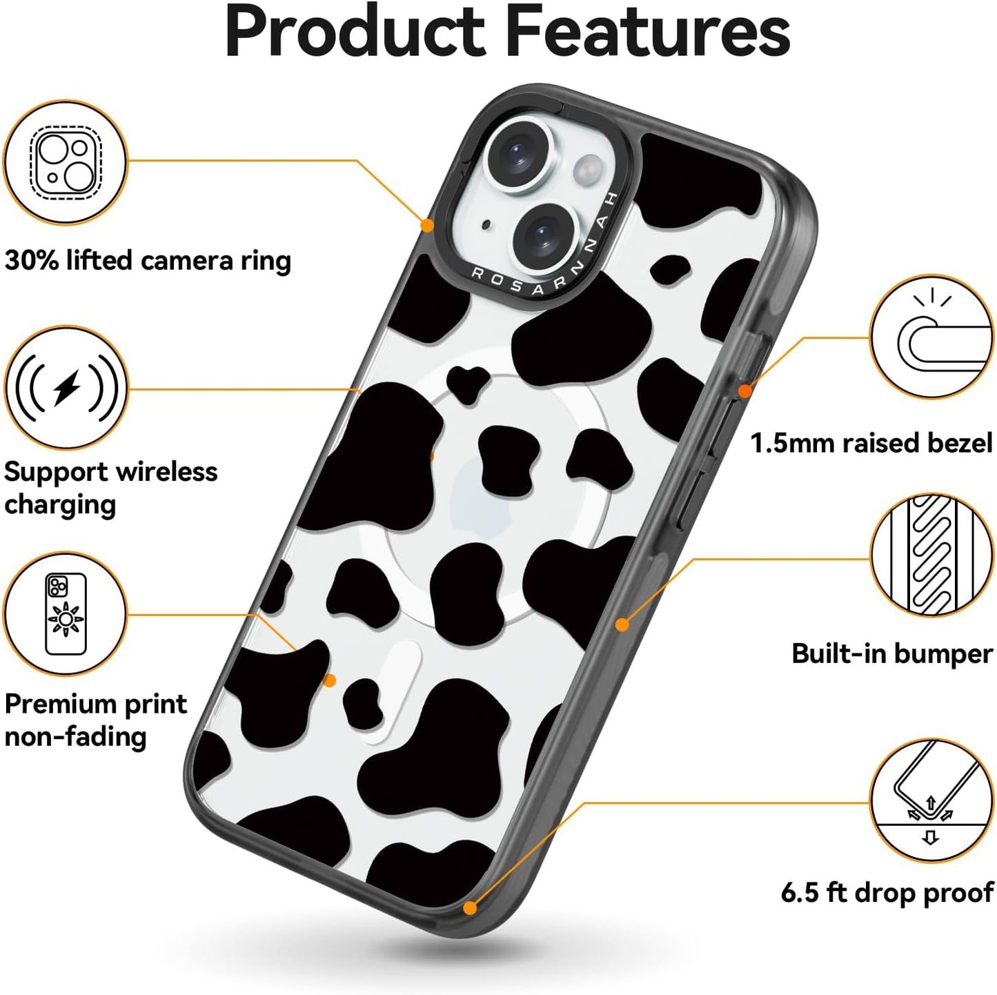 casevivid 15 6.6 6.1" Magnetic for iPhone Magsafe Case Cute Aesthetic - Durable Shockproof ft Drop Impact Phone Case