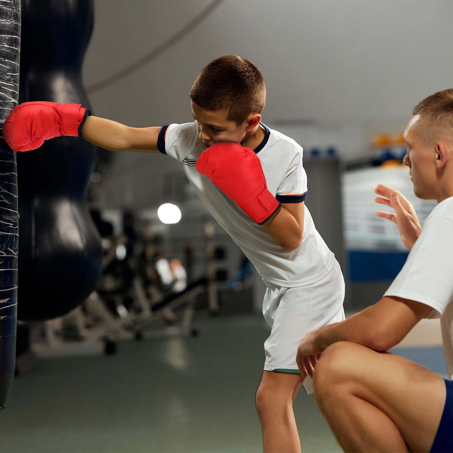 Micnaron 2 Pairs Boxing Gloves for Beginners & Kids, Boxing Training Gloves Suitable for Men & Women, Lightweight Shockproof Gloves for Training & Practice