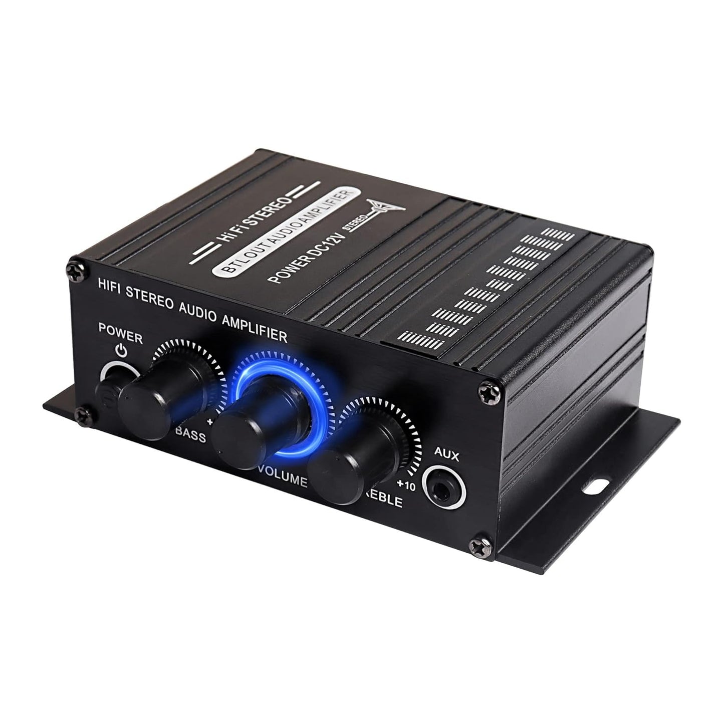 12V 2 MP3 XMSJSIY HiFi Stereo Audio Amplifier for Car Channel HiFi Bass Audio Subwoofer Amp for Cars CD DVD Player