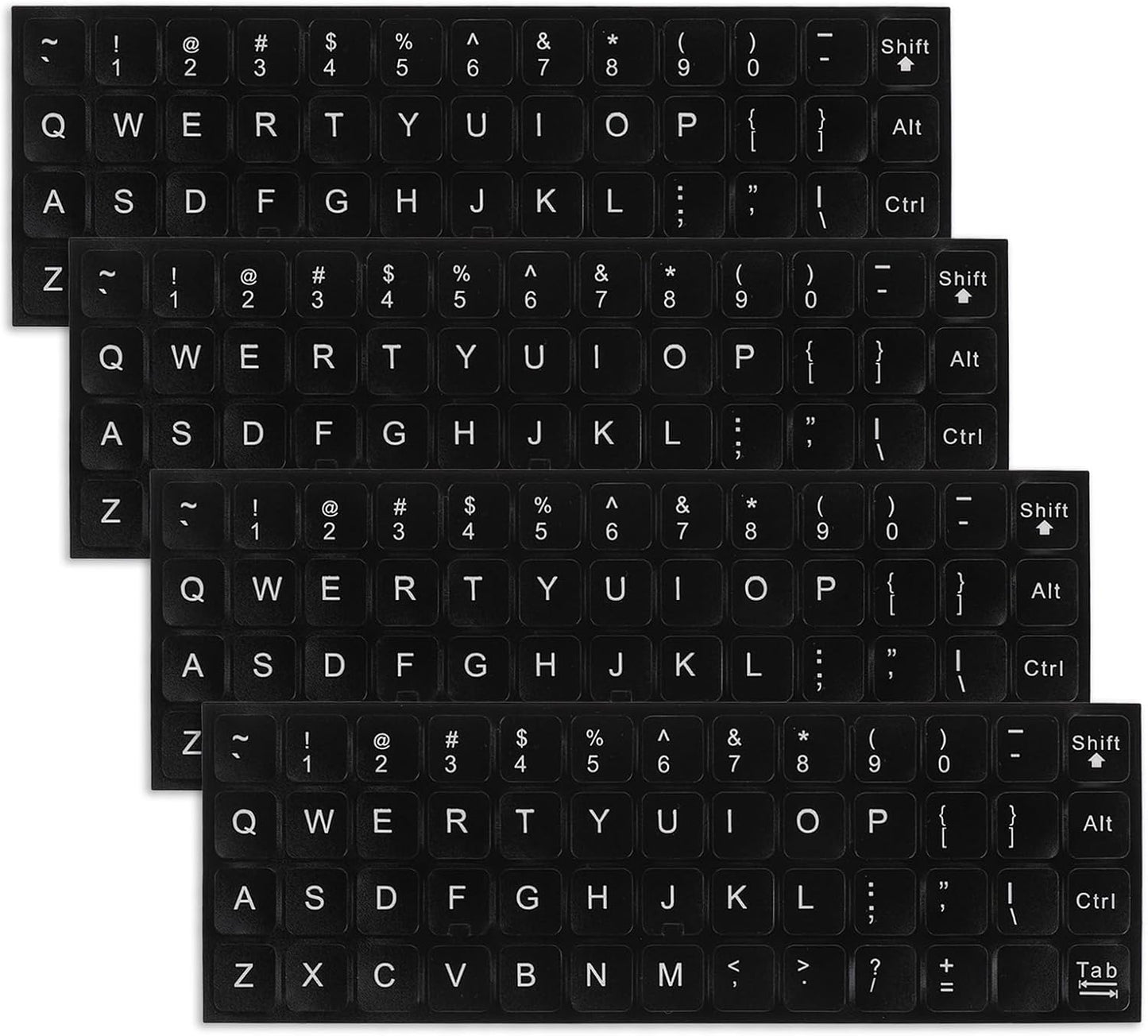 Mozeat Lens 4 English Keyboard Stickers, Pcs Universal Laptop Keyboard Stickers Keyboard Letter Replacement Stickers