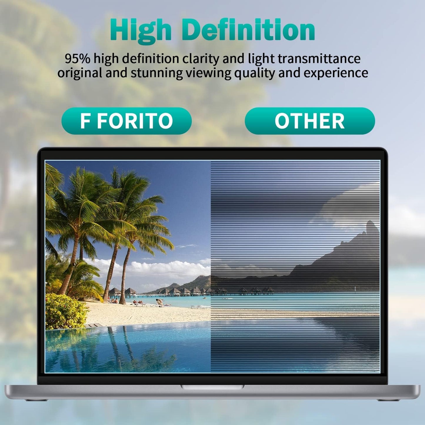 2-Pack 17.3 inch 16:9 17.3 F FORITO Anti Blue Light Matte Laptop Screen Protector, Compatible