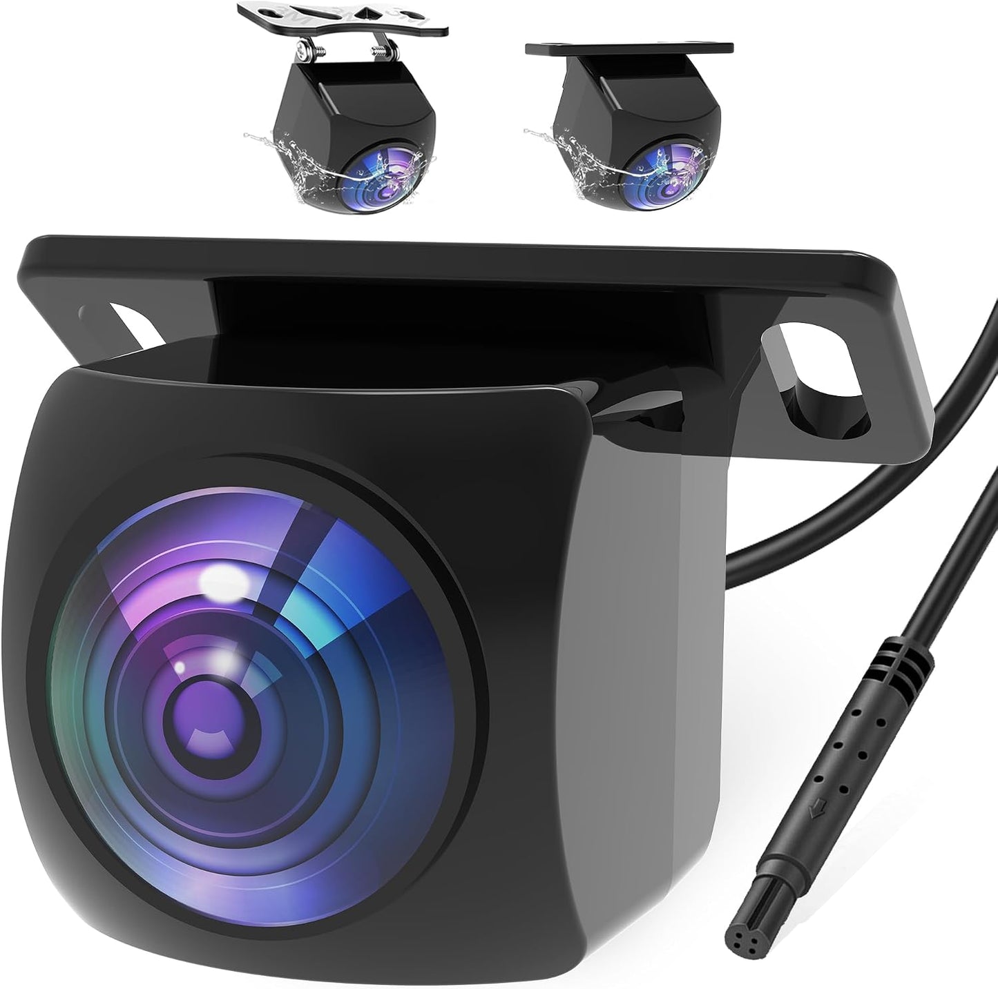 Bzgnl 1080P Car,170 IP69K AHD Backup Camera for Degree Wide Angle Rearview Reversing License Plate Waterproof
