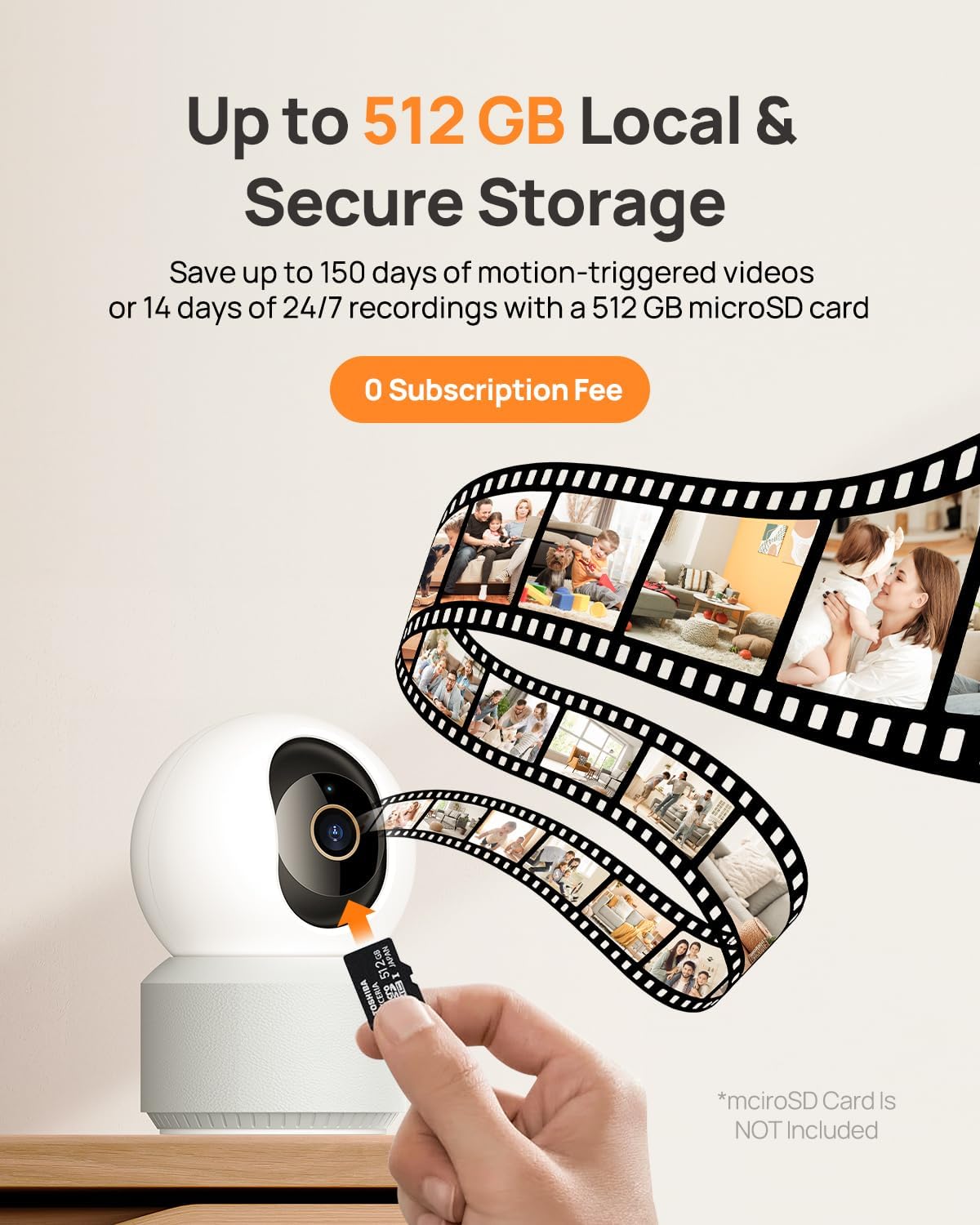 Anona 4K 360 2.4G/5G 6, Pano UHD Indoor Camera, Pet/Dog/Baby Security Camera with Phone App, Pan-Tilt, Dual-Band Wi-Fi