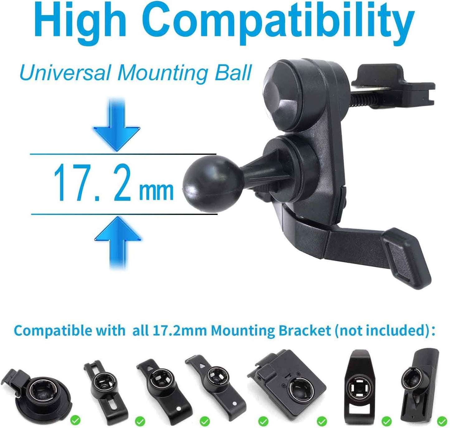 Randconcept Garmin Air Vent GPS Mount | Compatible with Nuvi, RV, Dezl, Drive, Drivesmart, Driveassist and More