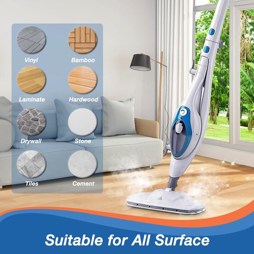 MXZONE 8 Pack Steam Mop Replacement Pads Compatible with PurSteam Steam Mop Cleaner 10-in-1, 4 Upgraded Ultra Cleaning Pads and 4 Microfiber Steamer Washable Reusable Pads Replacement