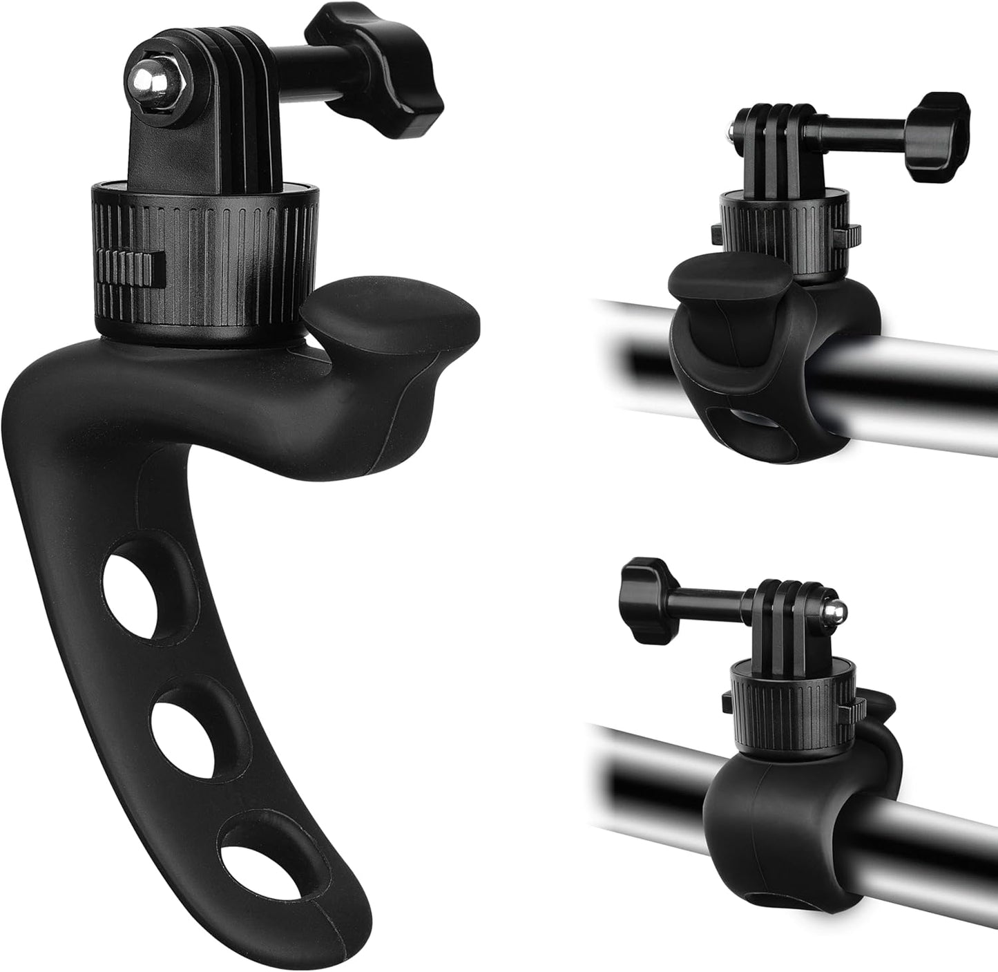 MINIFOCUS 360 GoPro/Insta360/DJI/Xtra Quick Release Flexible Camera Mount Wrap Band, Flexi Strap Mount, Bike Motorcycle