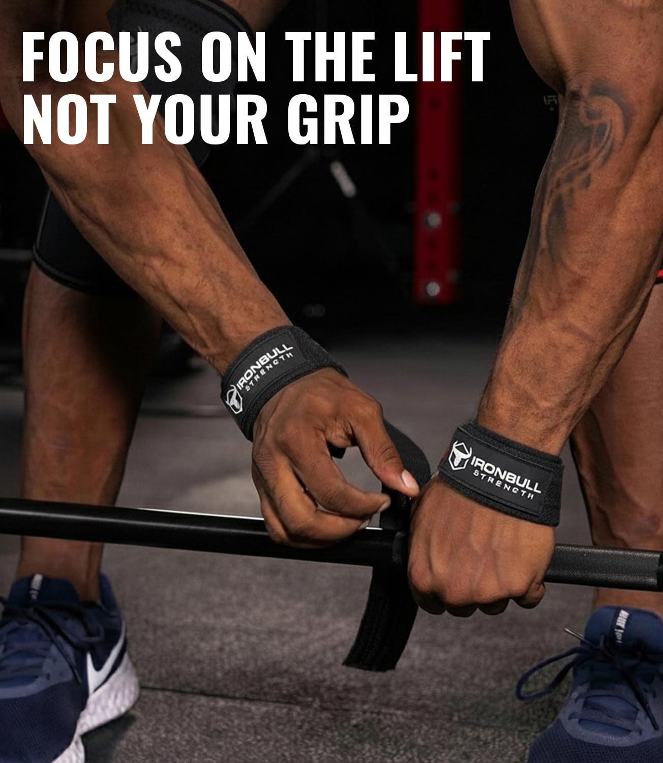 Lifting Wrist Straps for Weightlifting (1 Pair) – Padded Lifting Straps for Deadlifts, Powerlifting, Strength Training & Bodybuilding – Gym Straps for Men & Women (Black V2)