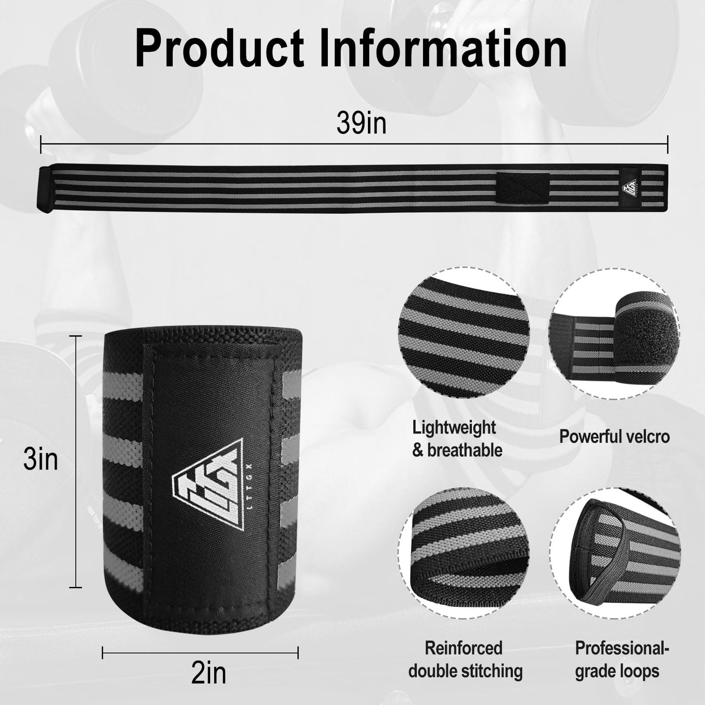 Elbow Wraps for Weightlifting, Elbow Straps for Weightlifting Gym Men Women - Elbow Support Sleeve for Weight lifting Bench Press, Cross Training & Powerlifting