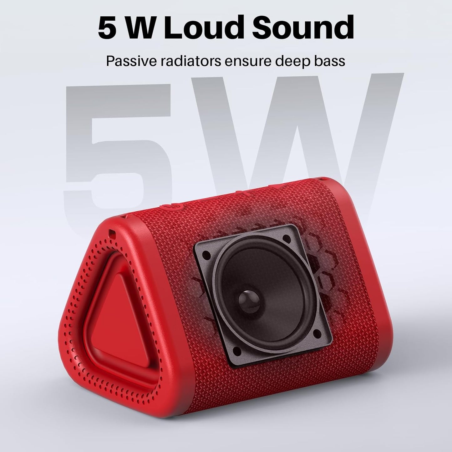 Bobtot IPX7 15H Portable Bluetooth Speaker Wireless, Small Shower Speaker Waterproof, Playing Time, Loud and Stereo