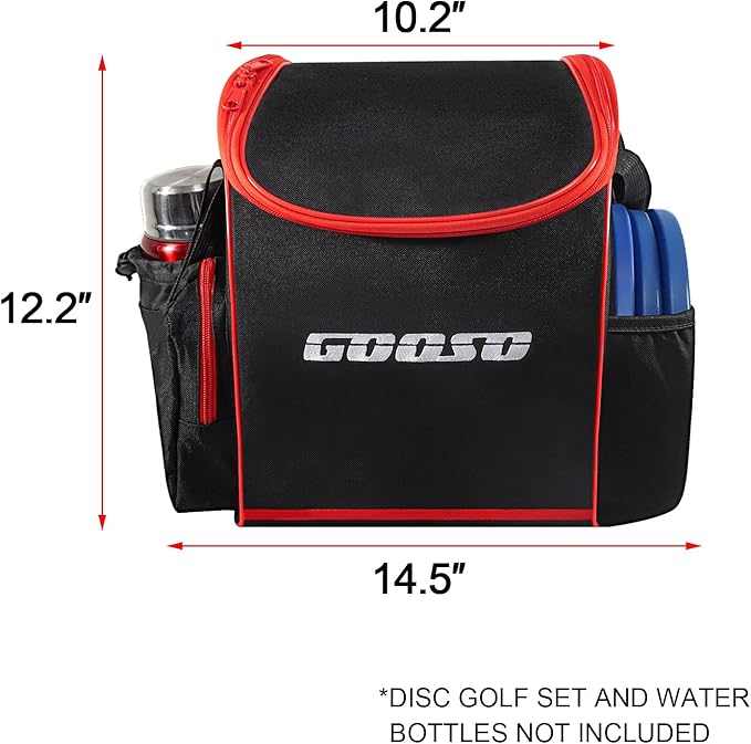 Disc Golf Set with Bag - 12 PCS Flying Disc Golf Discs for Beginner with Putter, Midrange, Driver | Portable Disc Golf Backpack Holds 28+ Discs Free Stand Bag Design for Convenient Use
