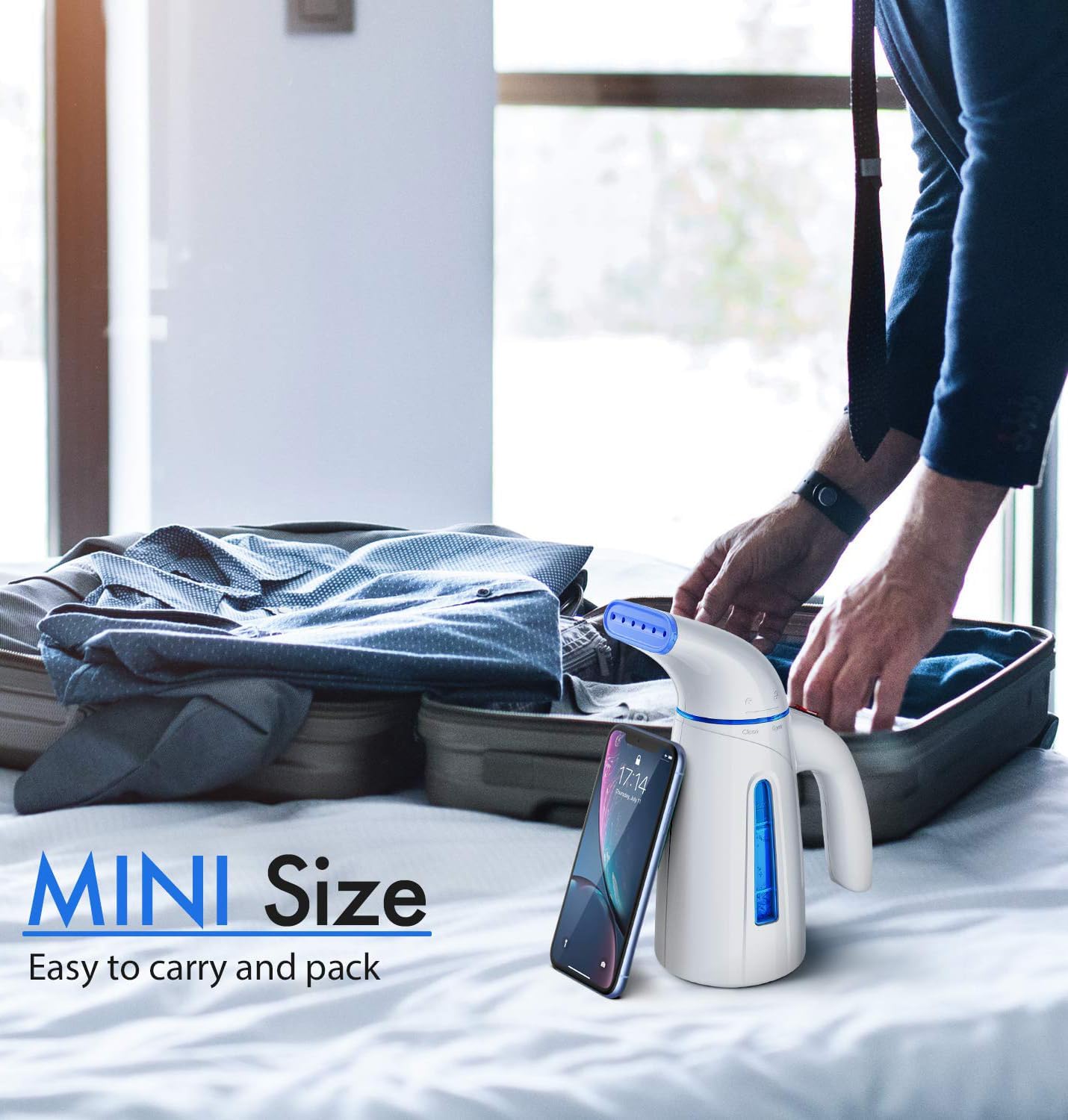 OGHom Handheld Clothing Steamer - 240ml Portable Travel Steam Iron for Garments | 120V Only