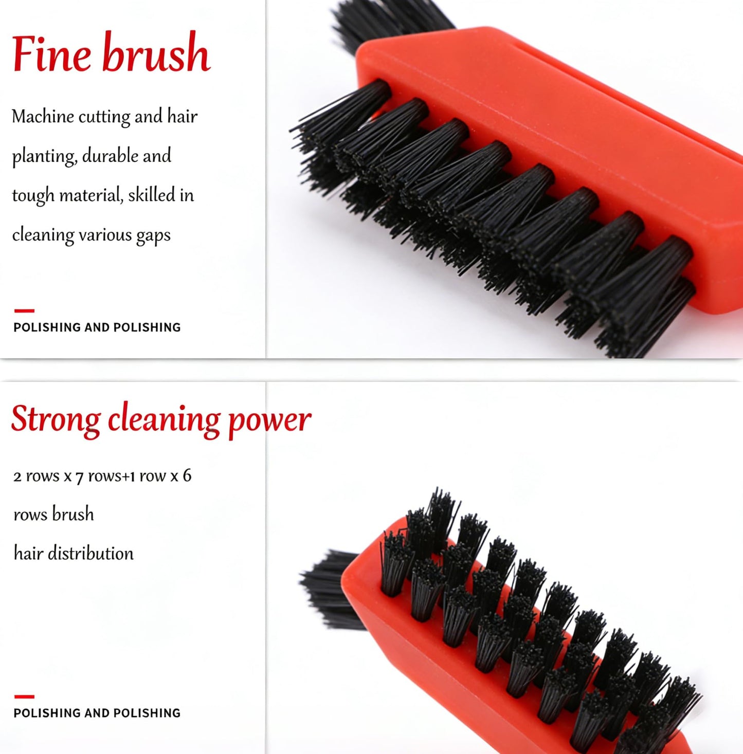 6-Pack Non-Scratch Nylon Cleaning Brushes - Mini Head Design with Ergonomic Grip & Hanging Hole for Delicate Surfaces & Daily Cleaning