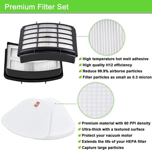 HUZUM Shark Vacuum Filter - Compatible with Navigator Lift-Away Models | High-Quality Replacement Filter
