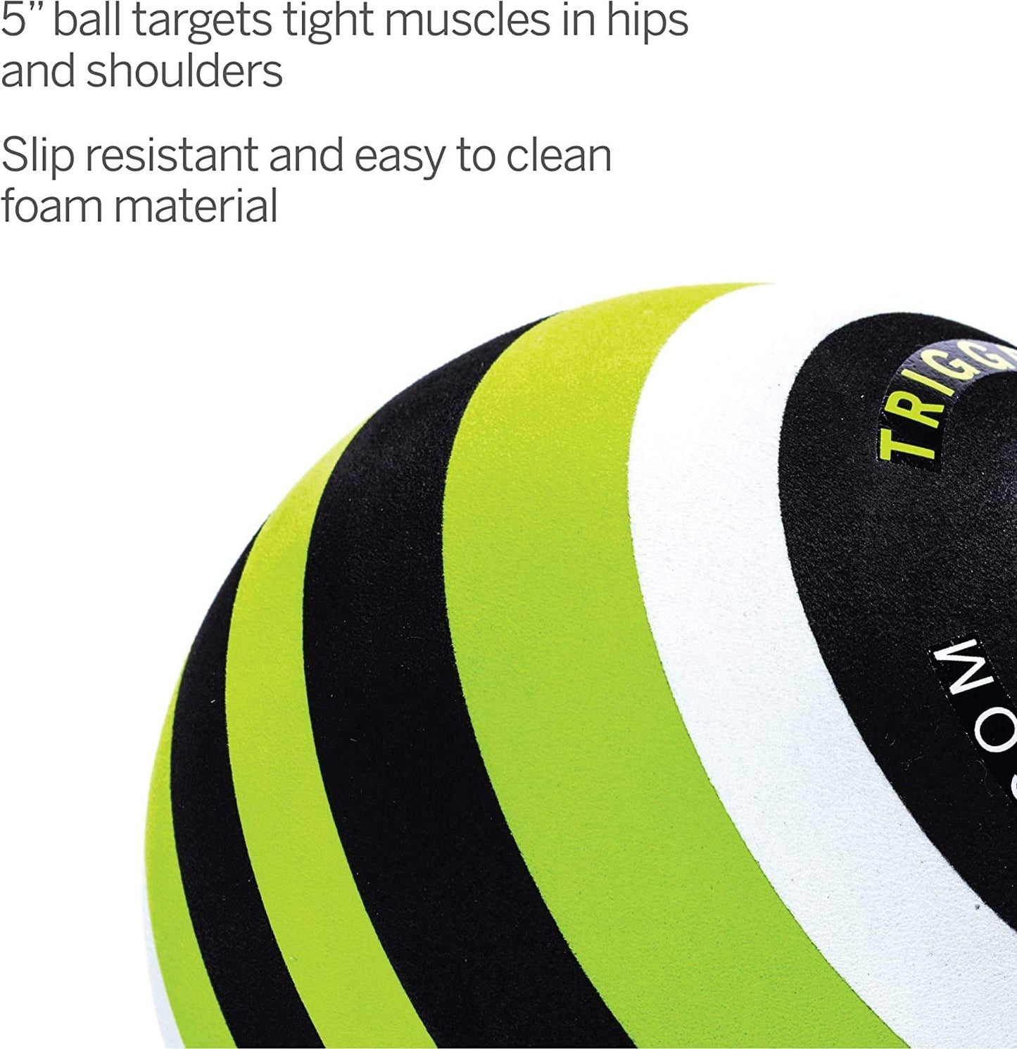TRIGGERPOINT Performance Foam Massage Ball for Deep-Tissue Massage, MB5 (5-inch) -5" L x 5" W x 5" H