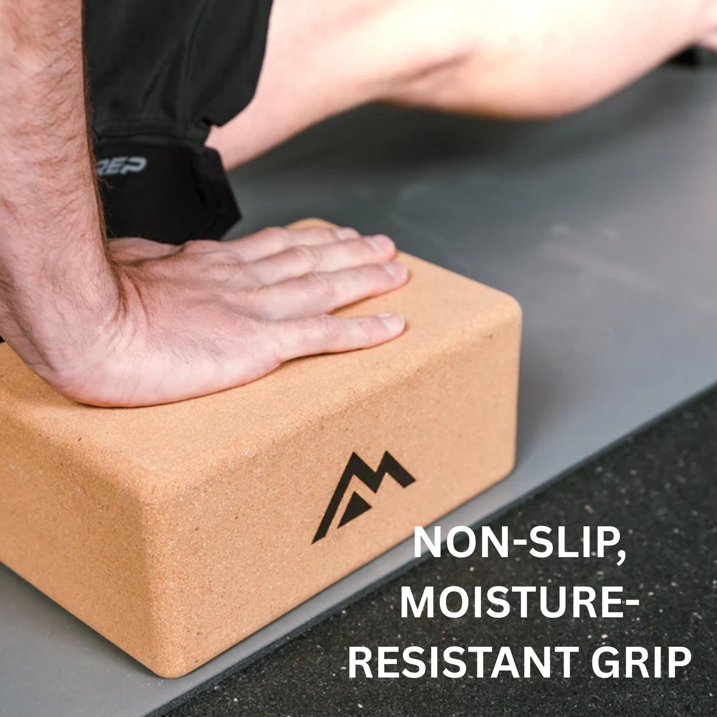 REP Fitness Cork Yoga Block, Eco-Friendly & Non-Slip Yoga Brick | Firm Support for Balance, Poses & Stretching | Durable Cork Block for Home Gym, Pilates, Meditation, Workouts & Physical Therapy