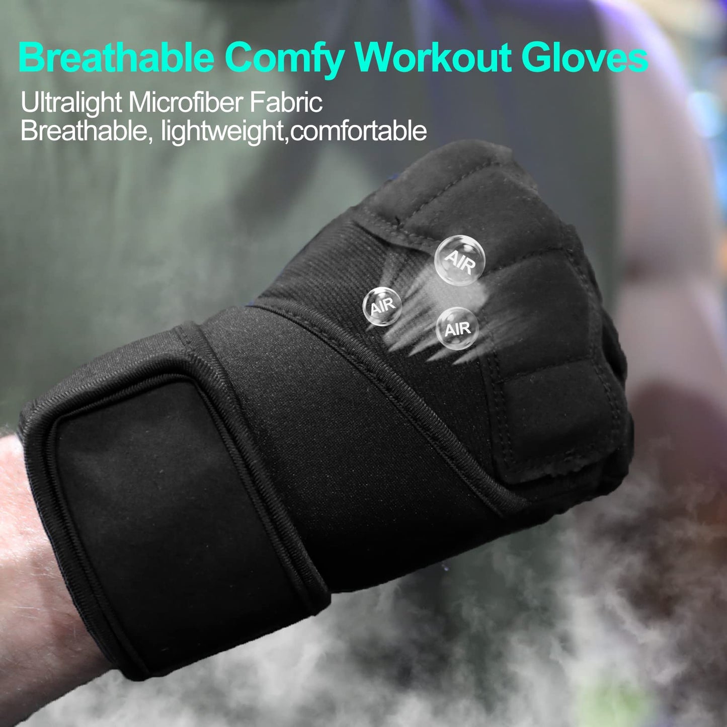 LiMMAX Workout Gloves for Men Women Gym Weight Lifting Padded Gloves with Wrist Wrap Support, Full Palm Protection & Silicone Grip Gym Gloves,Cross Training