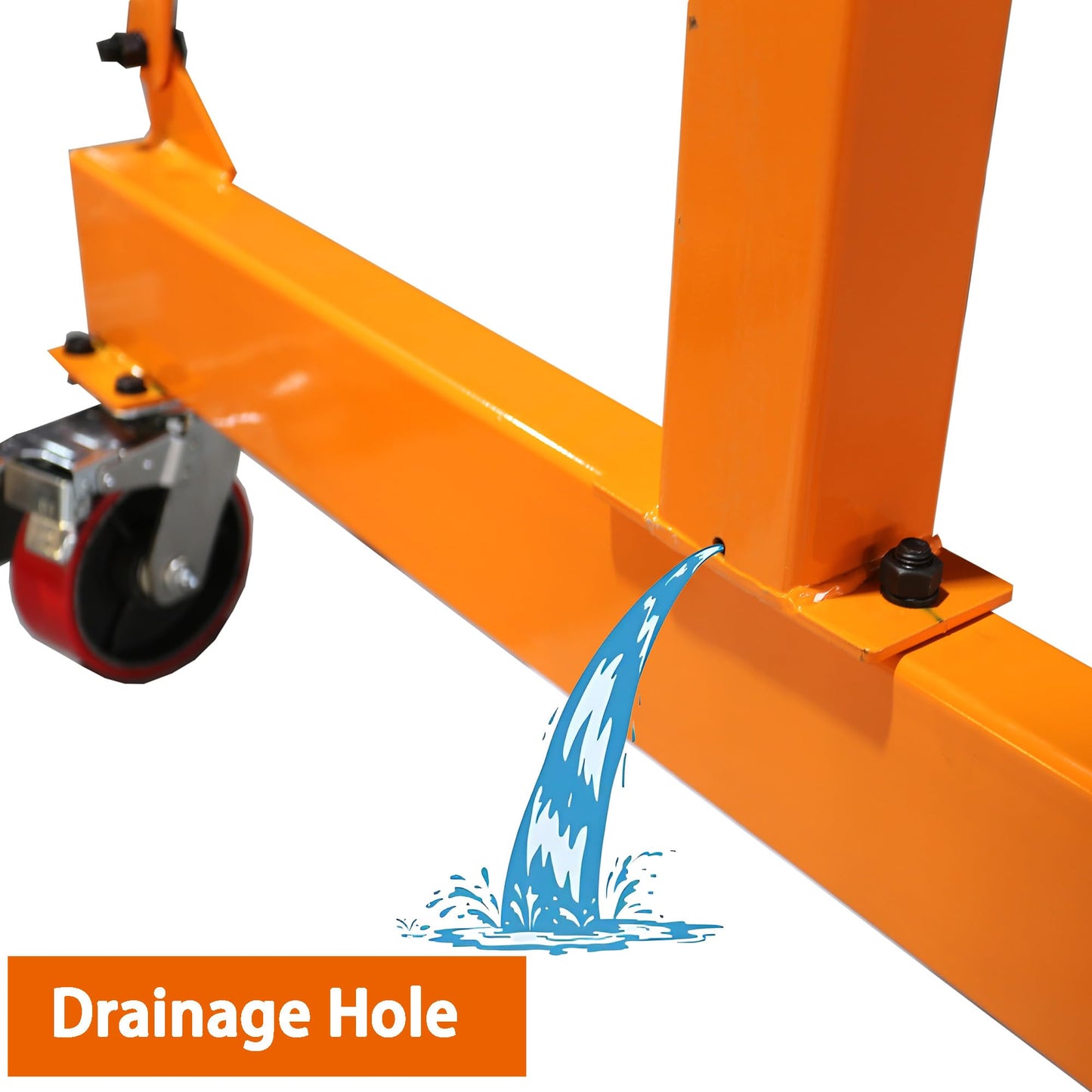 Adjustable Gantry Crane with Trolley and Hoist 2000 LBS, Overall Height Adjustable 7.65~10.91 FT, Shop Crane 1T Garage Crane with Rigging Kit with Rigging Kit