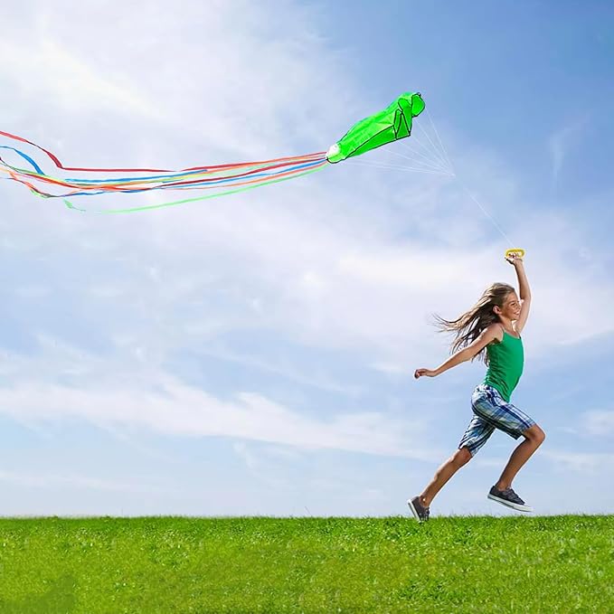 Octopus Kites for Kids & Adults Easy to Fly, 24”x 158” Large Soft Kite Kit for Boys and Girls, Single Line 3D Beach Kite Set for Teens,Perfect for Outdoor Activities