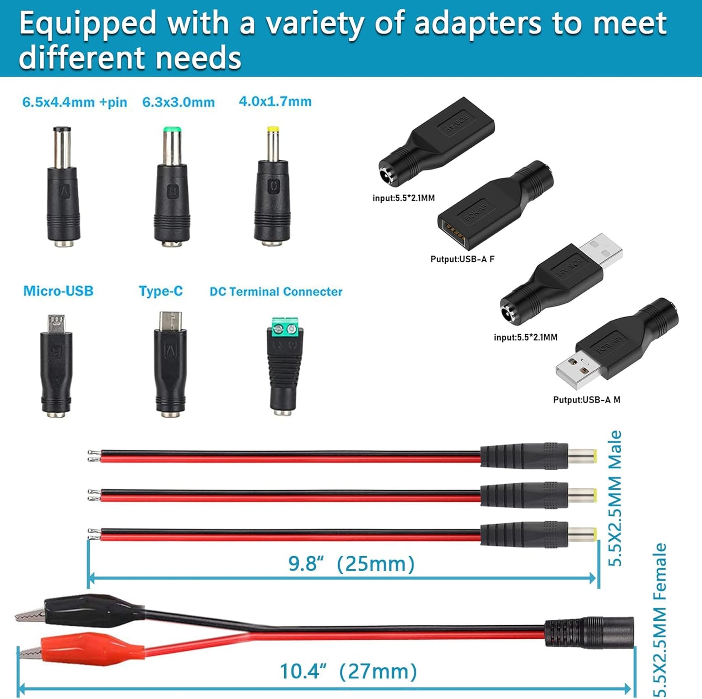 minidodoca 72W 3V 36V 13 3V 36V 2000mA Power Supply Adjustable DC ~ Variable Universal Switching AC/DC Adapter AC to DC