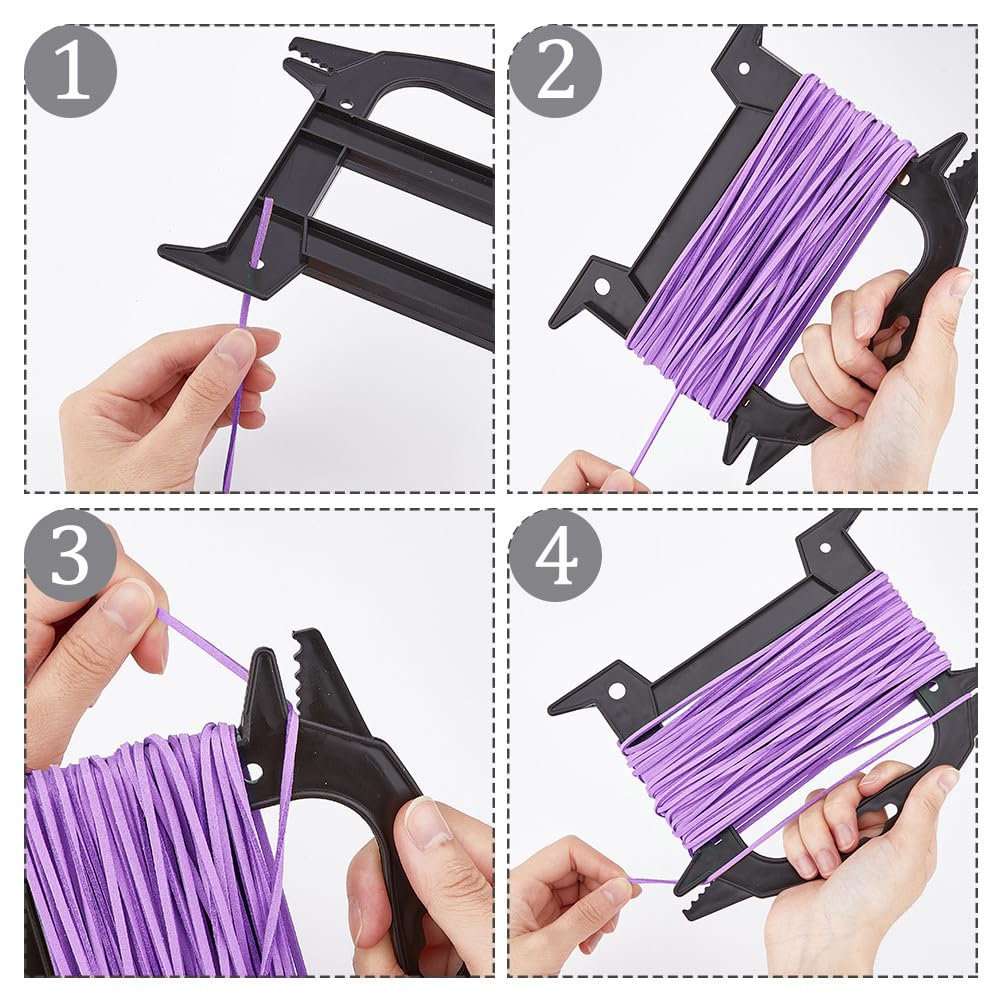 LUYADIN 2PCS Paracord Line Winder Rope and Cord Organizer Paracord Spool Parachute Line Reel Fishing Line Cable Bobbins Prevents Tangles Knots Recoils and Kink