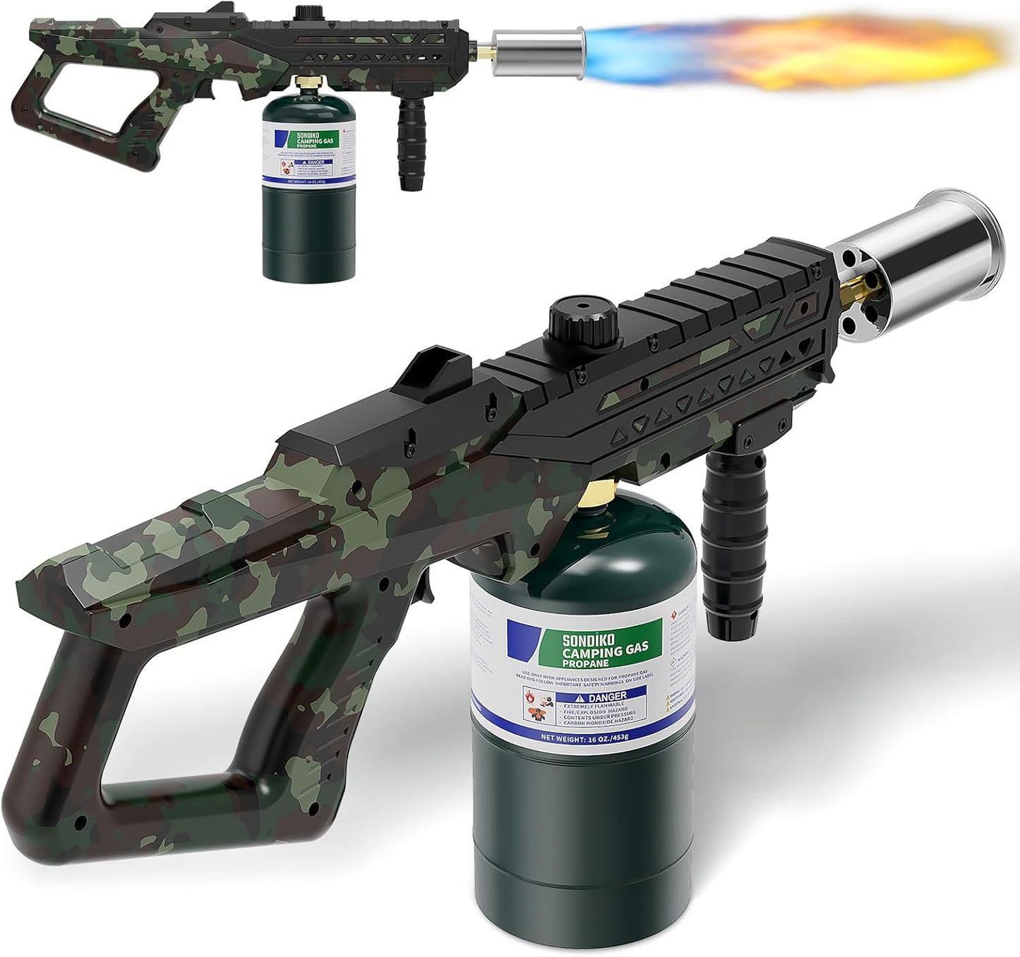 Sondiko Culinary Torch - Powerful Propane Cooking Gun for Searing Steak & BBQ | Adjustable Burner