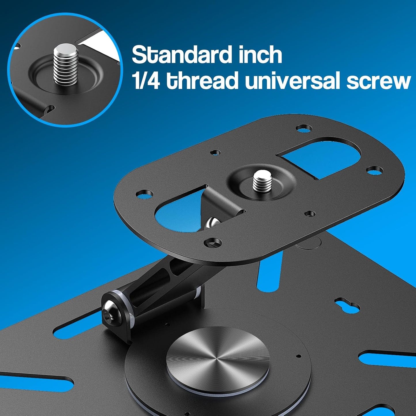 1/4" 360Adjustable DAWASAPAT Desktop Projector Stand, Table Projector Mount Adjustable Angle with Screw, Projector