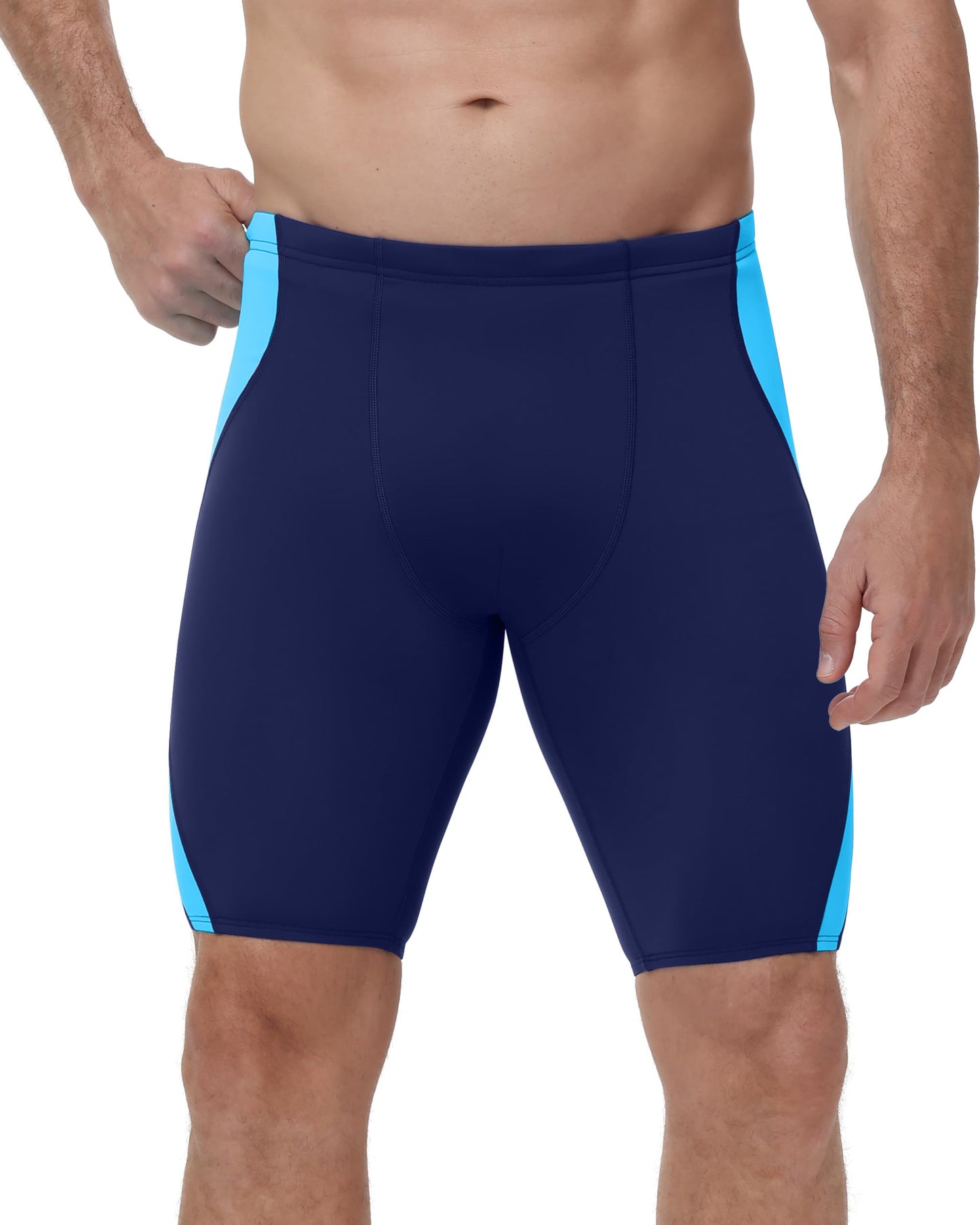 Roadbox Swim Jammers for Men, Athletic Swimsuit for Training Racing, Quick Dry Endurance Competitive Swimming Shorts UPF 50+