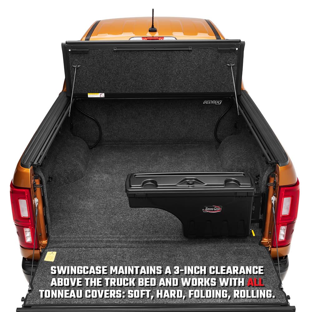 RealTruck UnderCover SwingCase Truck Bed Storage Box | SC300D | Fits 2002 - 2023 Dodge Ram 1500, 2003-20 2500/3500, Drivers Side (Without RamBox)
