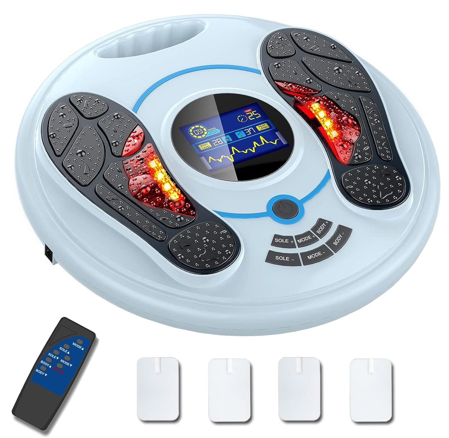 Creliver TENS & EMS Foot Massager for Neuropathy(FSA Eligible), Foot Nerve Muscle Stimulator,Effectively Relieves Legs and Feet Fatigue and Pain,Improves Blood Circulation
