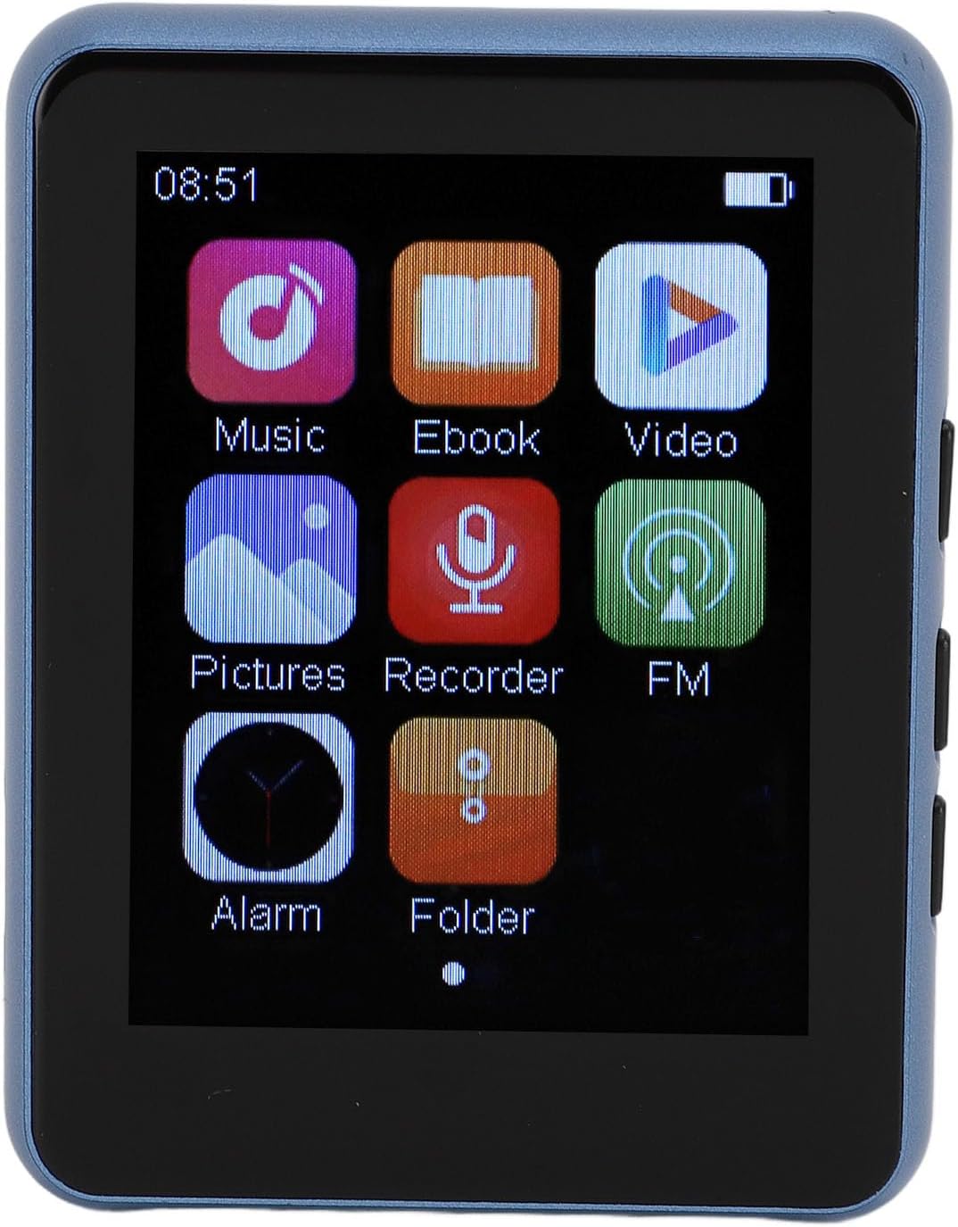 SUNGOOYUE MP3 2.4 Inch BT5.0 128GB Portable Player, Full Touch Screen HiFi Music Player with Speaker and Expandable