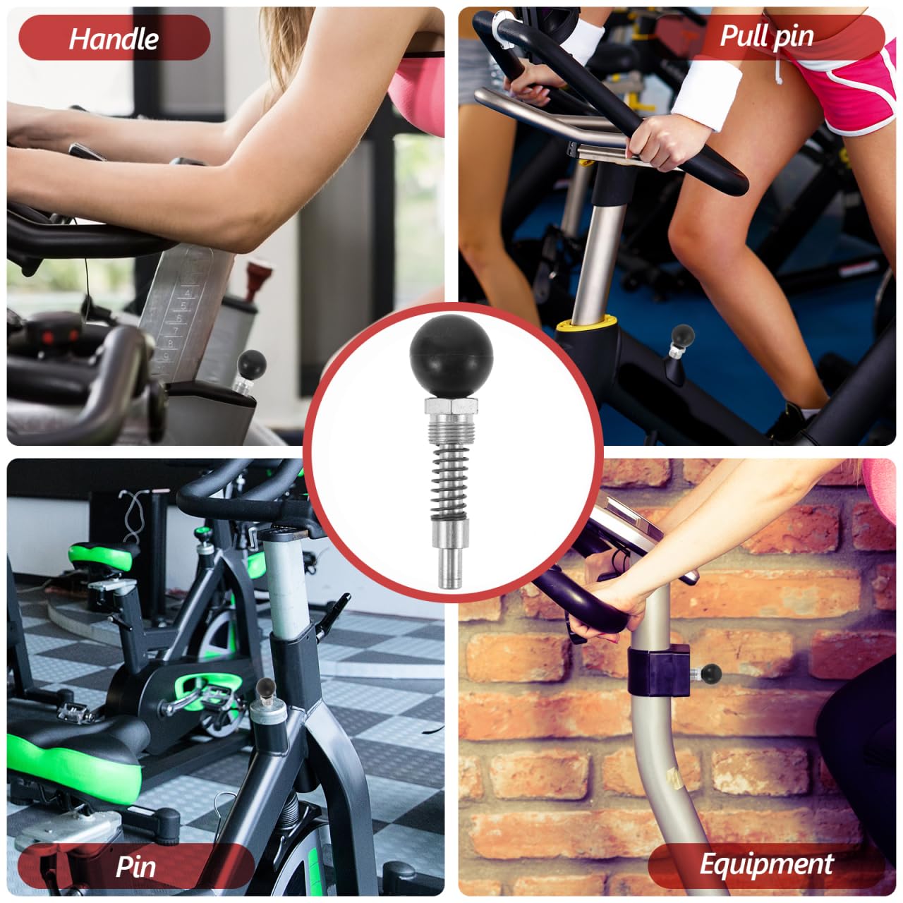 balacoo Fitness Gear Pull Pin Knob Adjustable Spring Loaded Exercise Machine Pin for Gym Equipment Quick Release Safety Lock