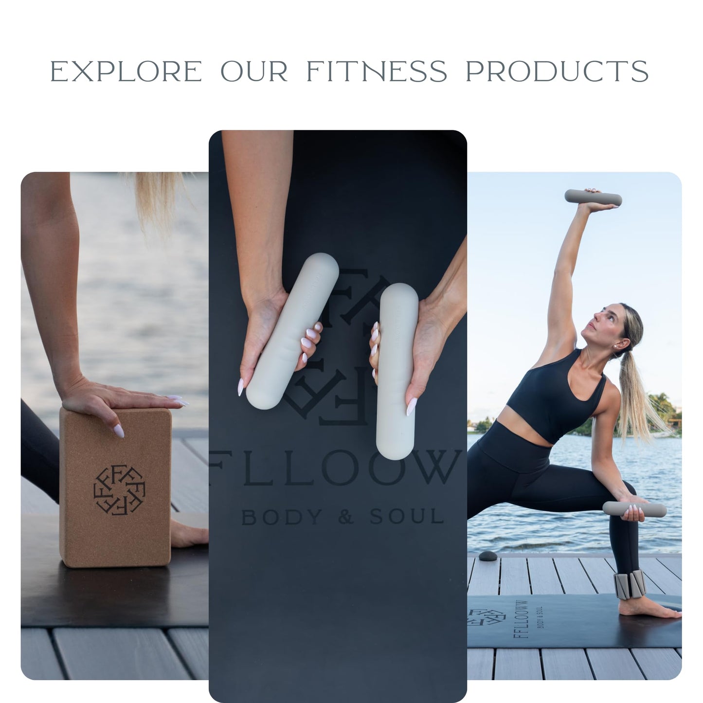 FFLLOOWW 4.4 lb Dumbbells for Training, Exercise & Home Workouts – Yoga, Pilates, Sculpting, Toning & Strength (Set of 2)