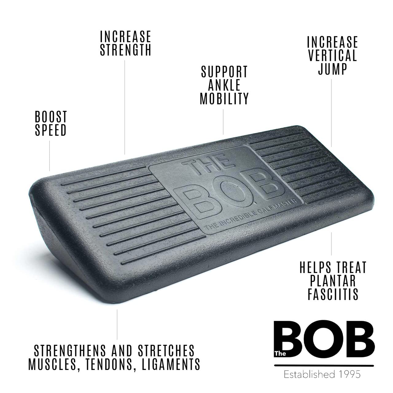 The BOB, Ankle Mobility Calf Stretcher, Strengthening Device, Heel, Feet and Leg Stretching, Knee and Leg Pain Relief
