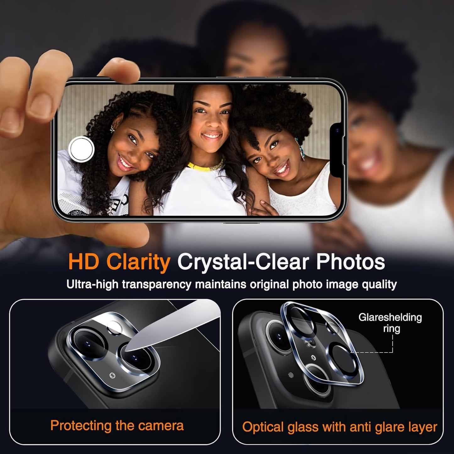 3 Pack 14 3 Pack 9H Wiaocit Tempered Glass Screen Protector for iPhone with Camera Lens Protector, Hardness, Bubble