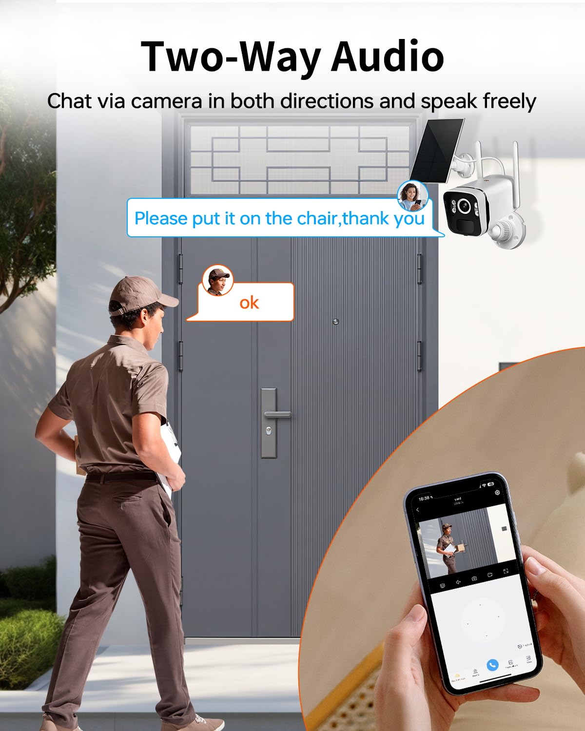 ZHXINSD 4MP Solar Powered Security Camera Outdoor Wireless System with 10" Monitor, 5G/2.4G WiFi 4PCS Outdoor Battery Camera with Solar Panel10CH Home Security System AI Human Detection 2-Way Audio