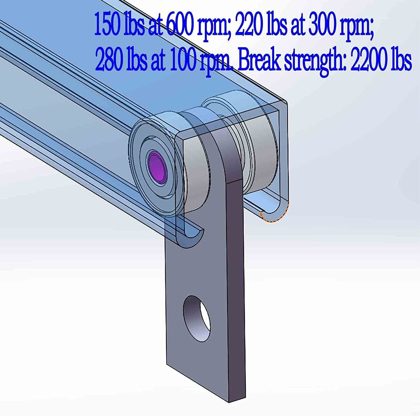 SKTREX 2 Wheel Trolley Assembly Rollers Two Bearing Trolley Assembly for 1-5/8" Wide and All 1-5/8" or Taller Strut Channel 30 pcs