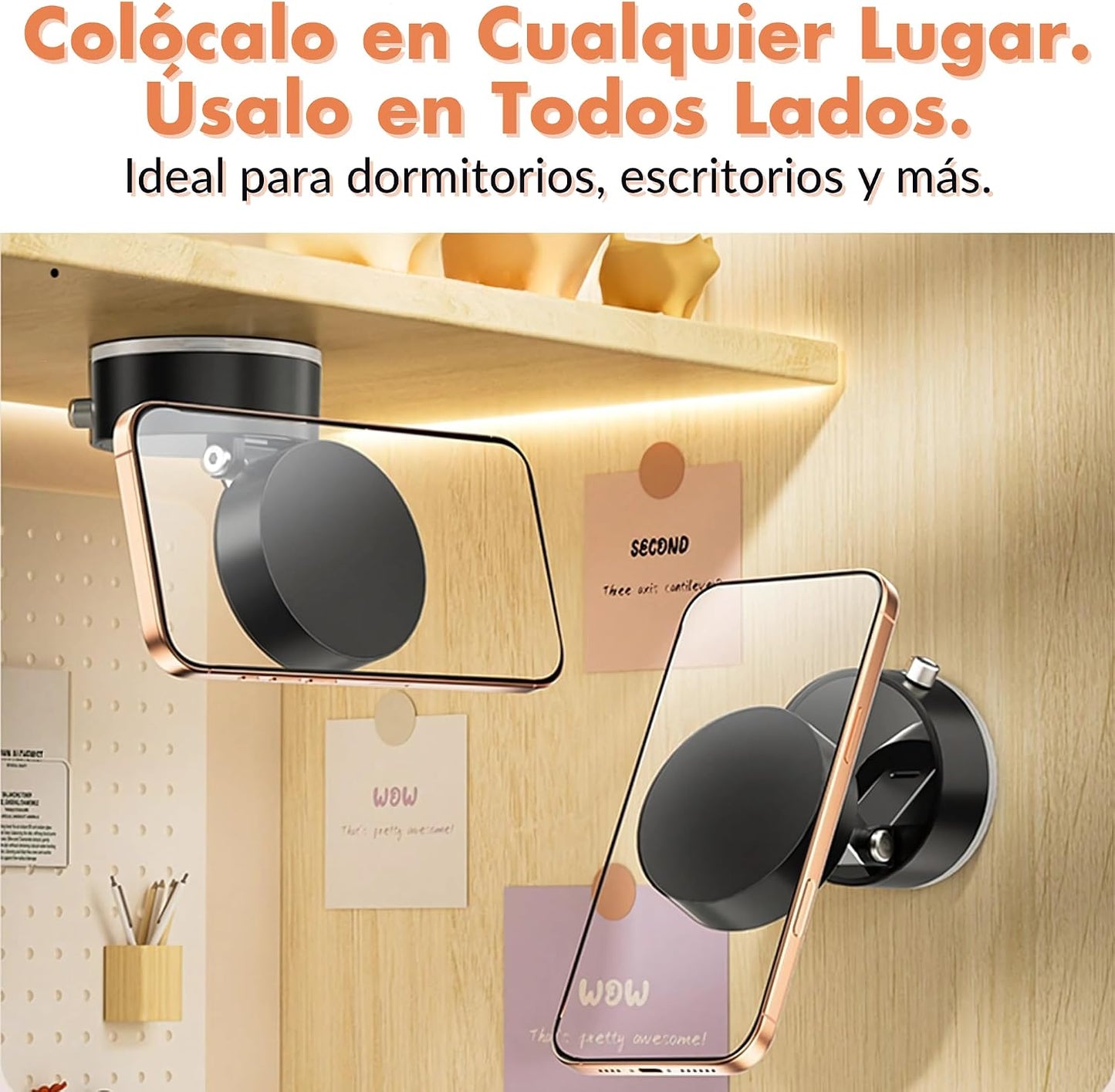 ASTHAN 360 Vacuum Magnetic Phone Holder, Suction Car Mount, MagSafe Compatible Cell Phone Holder