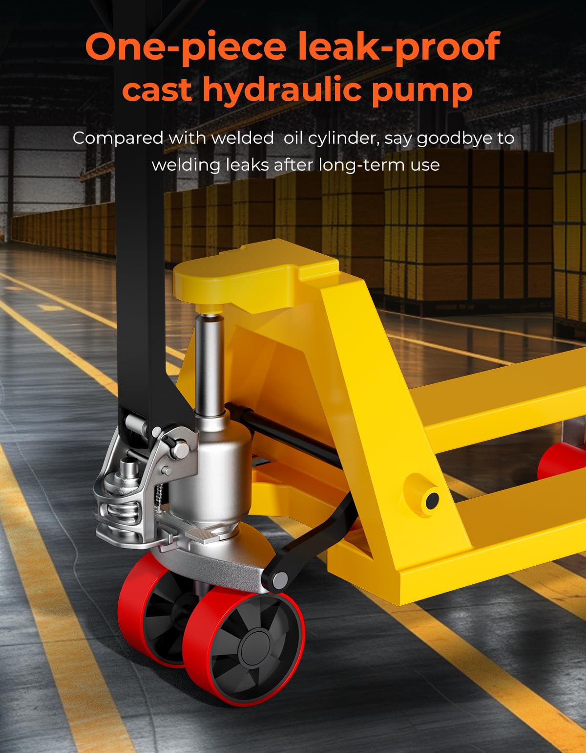[Anti-Leakage Oil Pump] Arczorix Pallet Jack, 6600 Lb Capacity 27" W x 48" L Forks Size Small Mini Hand Pallet Truck Standard Duty Manual Pallet Trucks