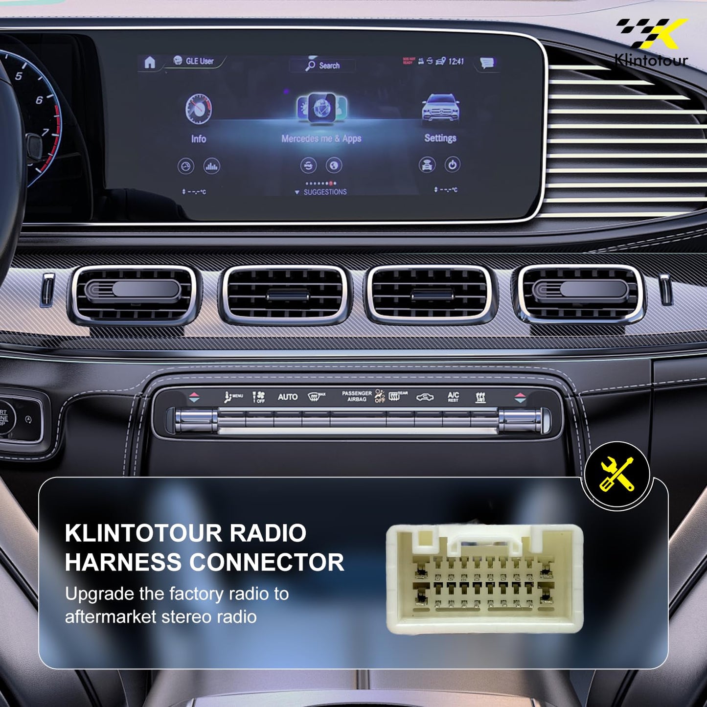 2008-2019/Kia 2013, Radio Wiring Harness Compatible with Mit-Subi-shi Stereo Installation Wire Harness Kit Aftermarket