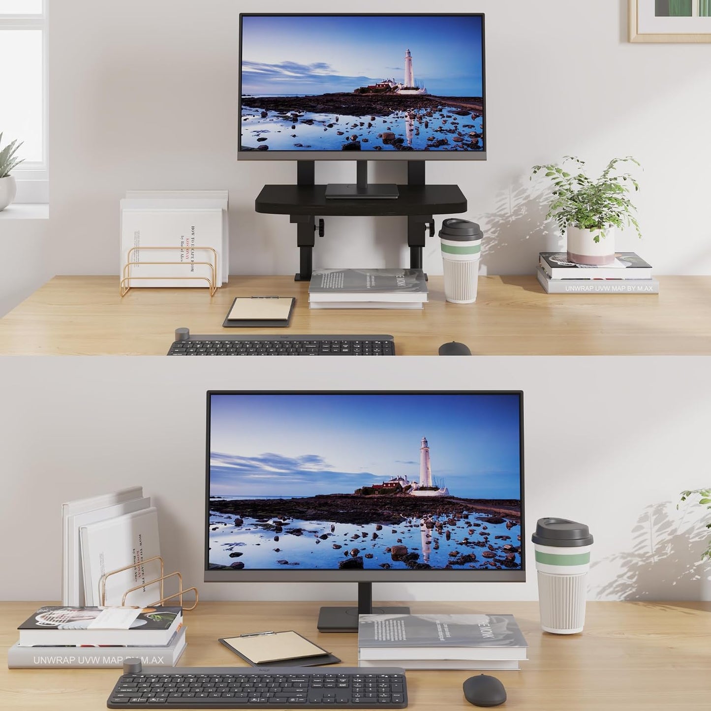 13 30 Inch Setup TigerDad Adjustable Monitor Stand Riser for Desk, Computer Screen Stand for to Flat Screen LCD LED